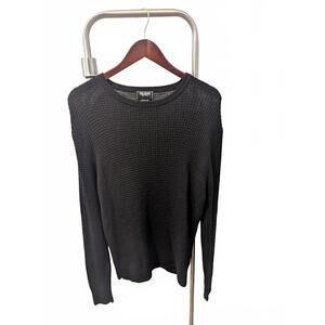 Todd Snyder Men’s Sweater Large Light Black | Premium Knit Pullover